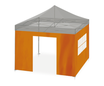 Seitenwand - mit Standardtür oder transparentem Fenster