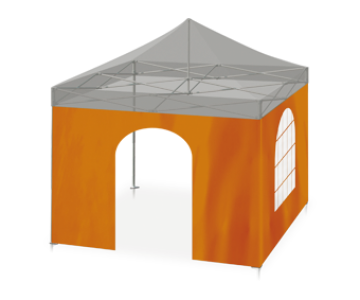 Seitwenwand - mit Bogentür oder transparentem Bogenfenster